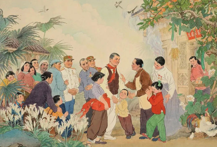 著名工筆人物畫家陳白一人物畫作品欣賞