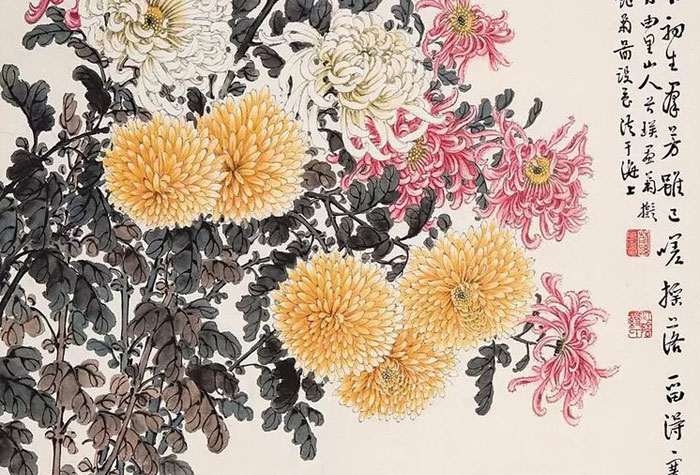 畫菊專家繆谷瑛的菊花與他的百花圖集，艷絕?。?30幅）