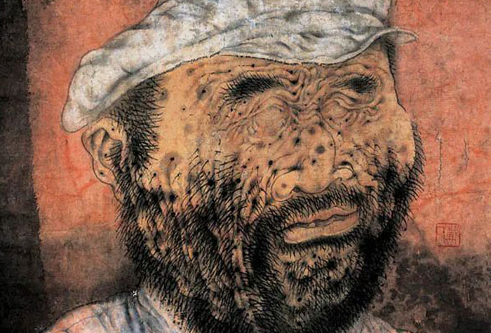 清華大學美術學院繪畫系教授戴順智的水墨肖像：象征的形象