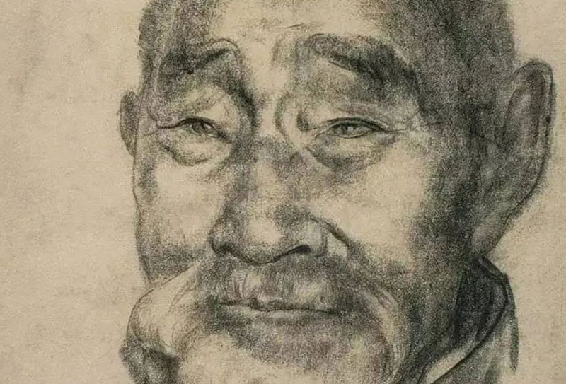 中央美院教授錢(qián)紹武，素描作品欣賞