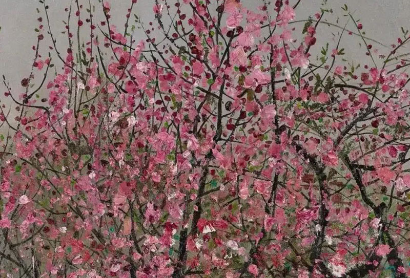 別有韻味，吳冠中的桃花系列